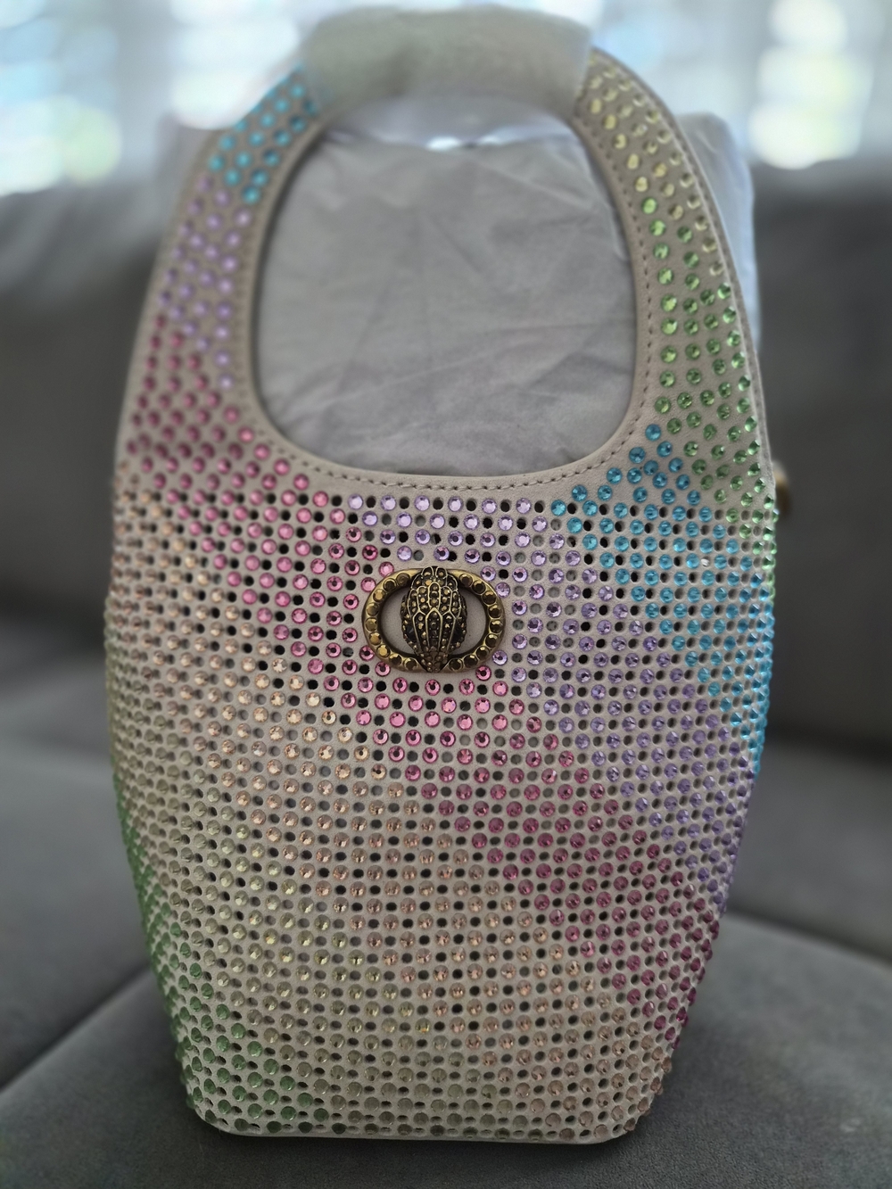 Kurt Geiger Multicolor Crystal-Embellished Crossbody Bag